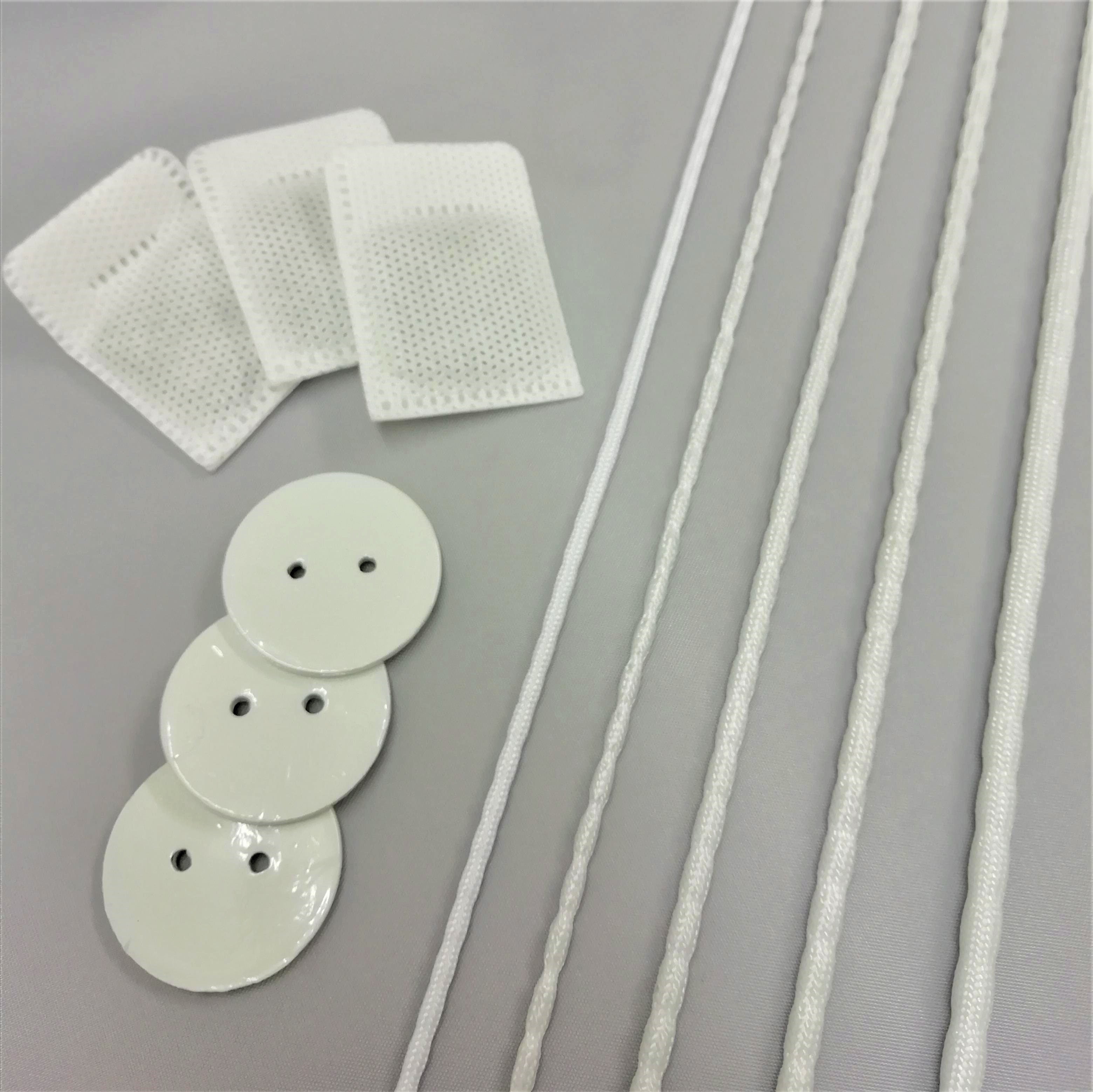 A selection of lead weights. Lead weight tape, penny weights and covered lead weights