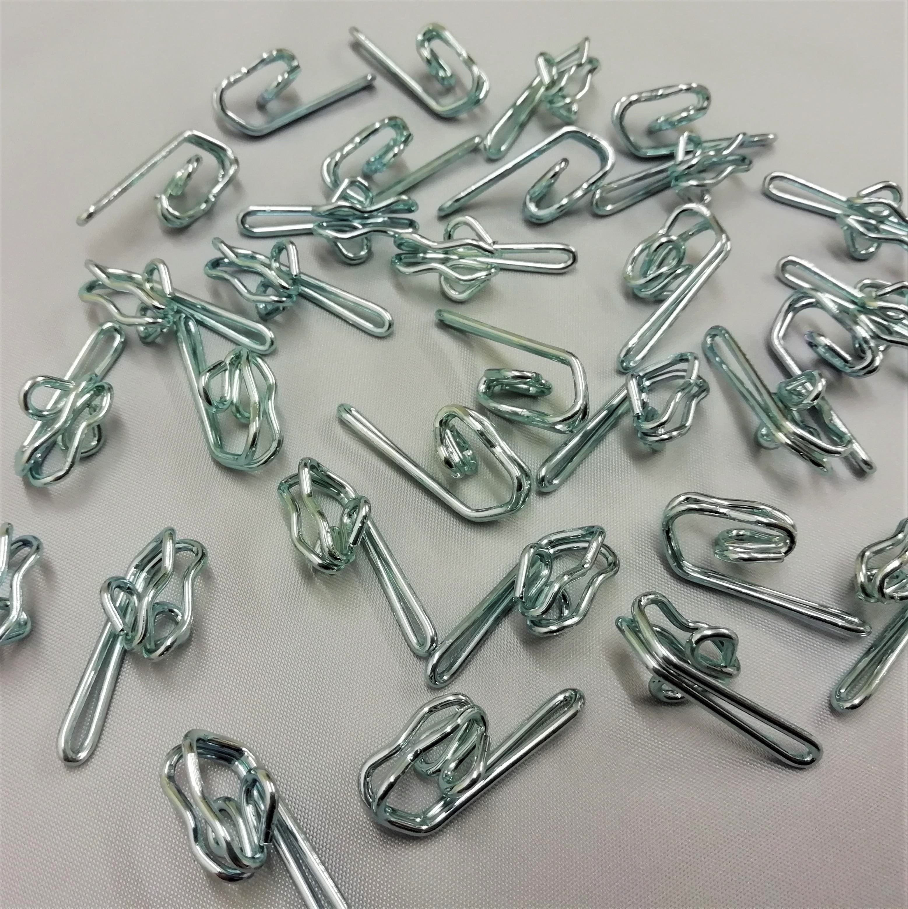 zinc curtain hooks