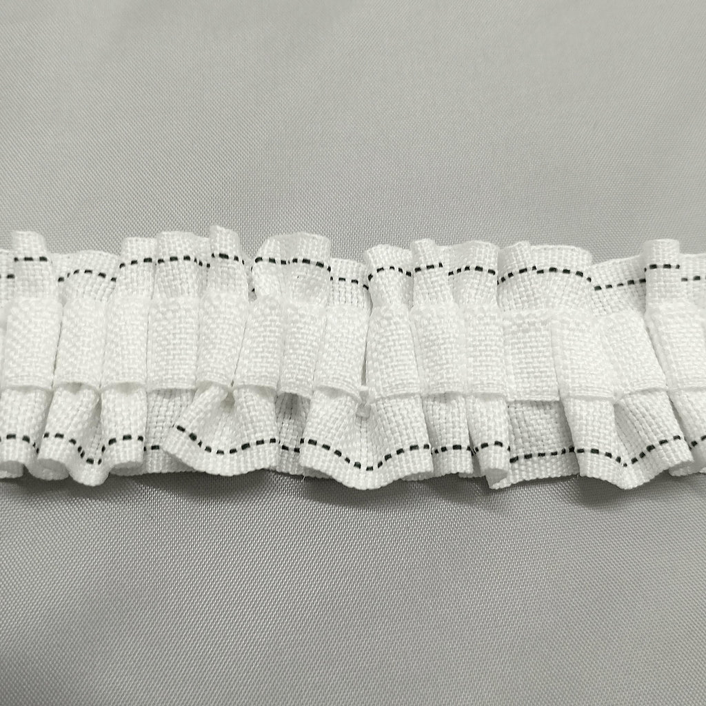 The back of 1 inch flame retardant curtain tape 