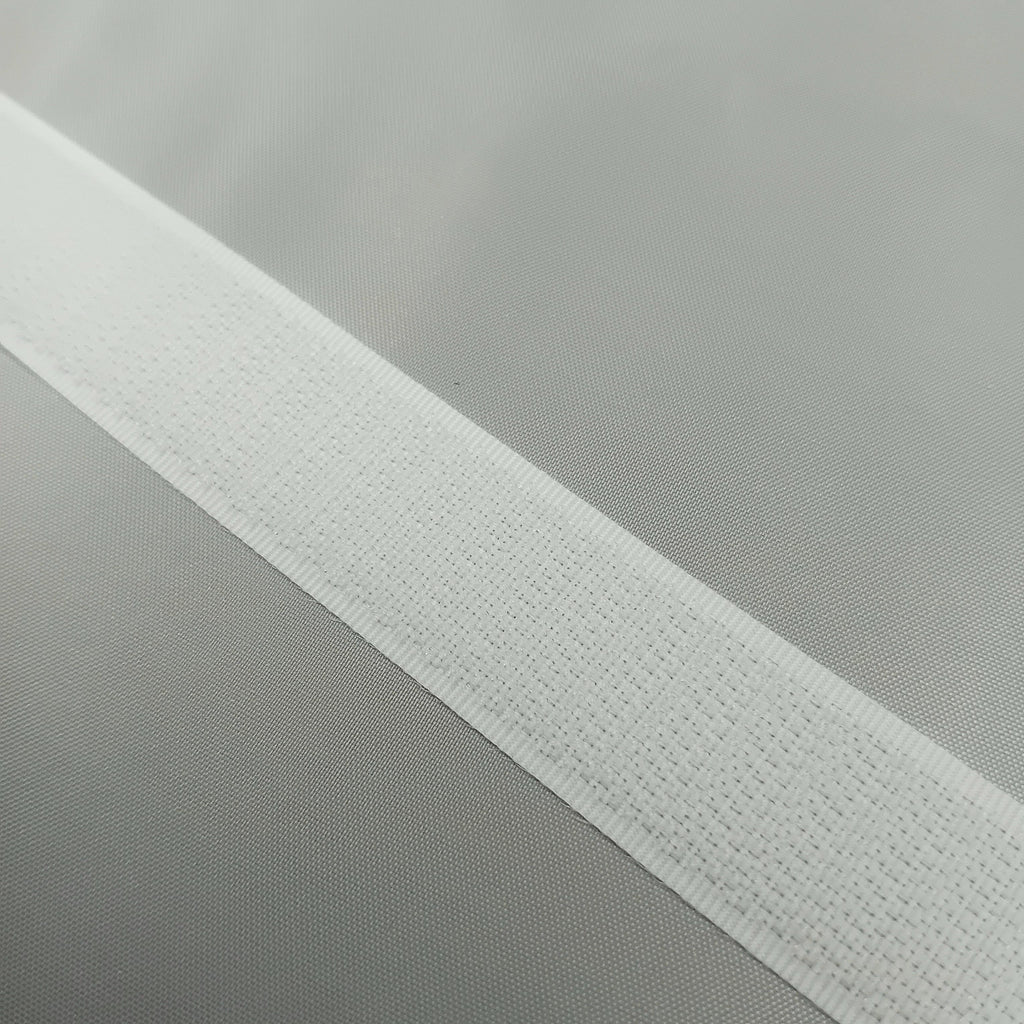 sew hook tape in white