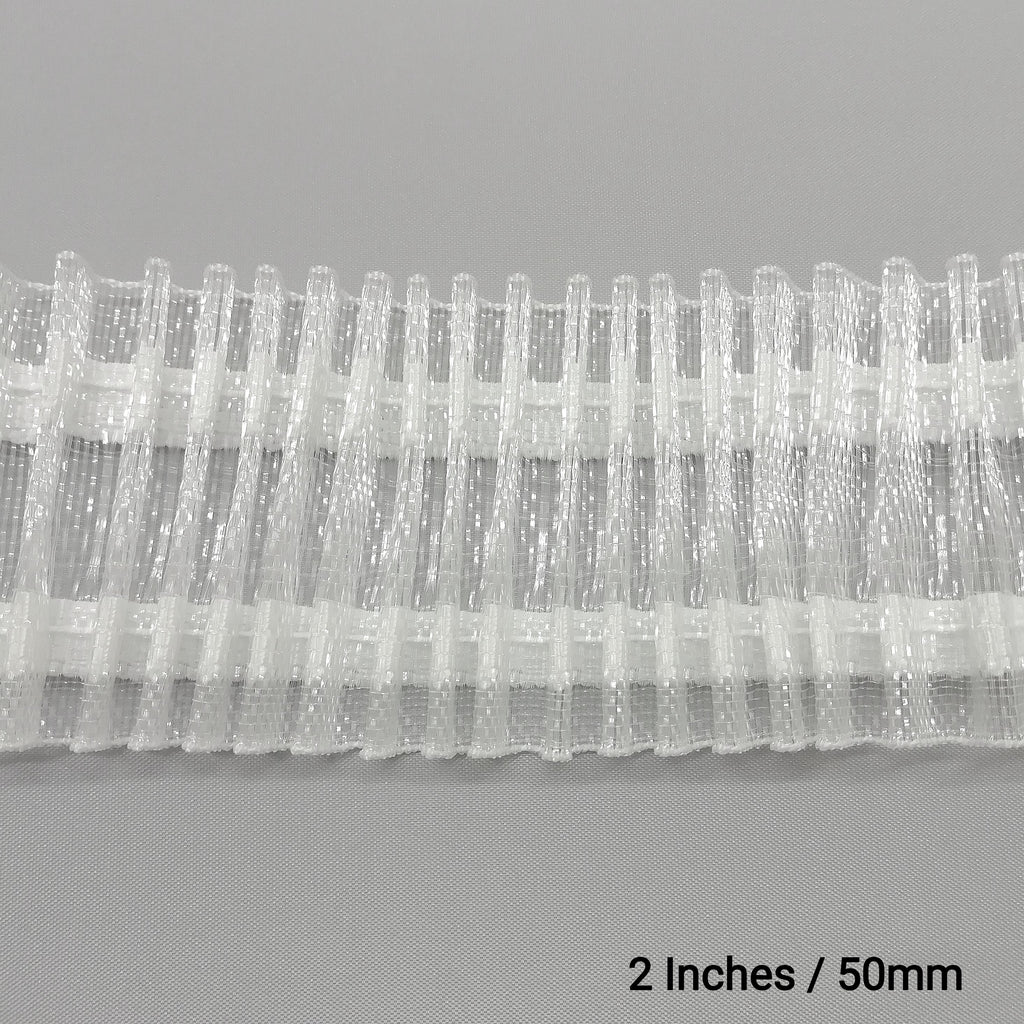 2 Inch transparent Net pleat curtain tape