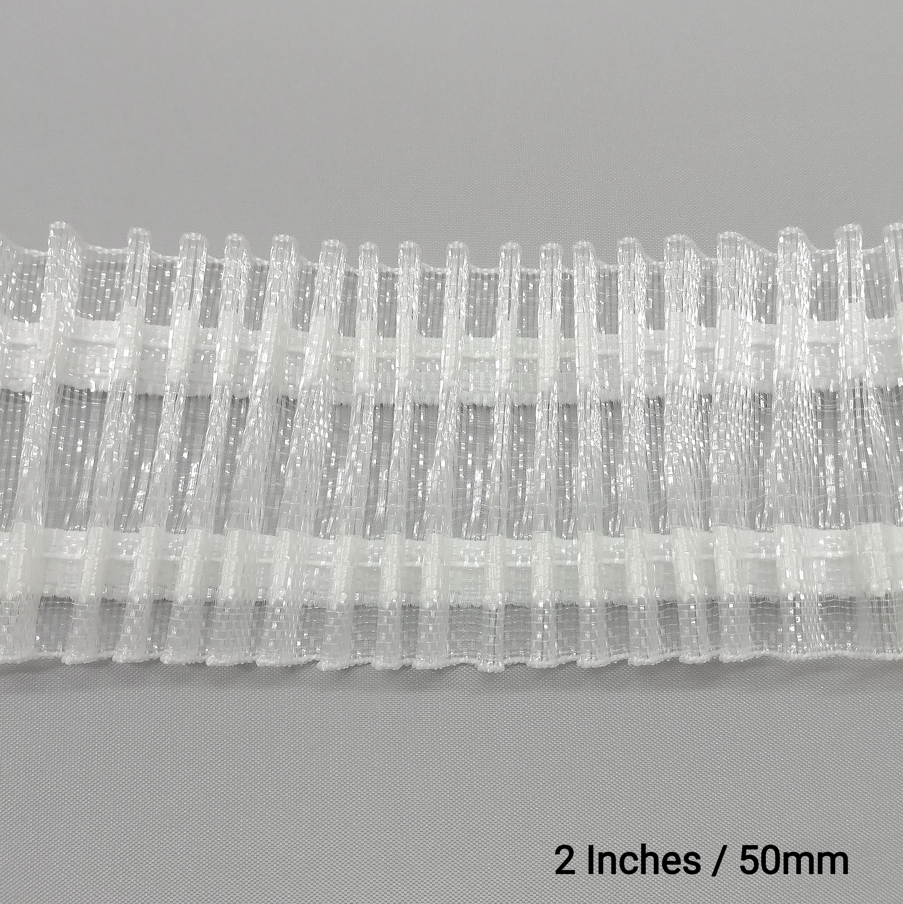 2 Inch transparent Net pleat curtain tape