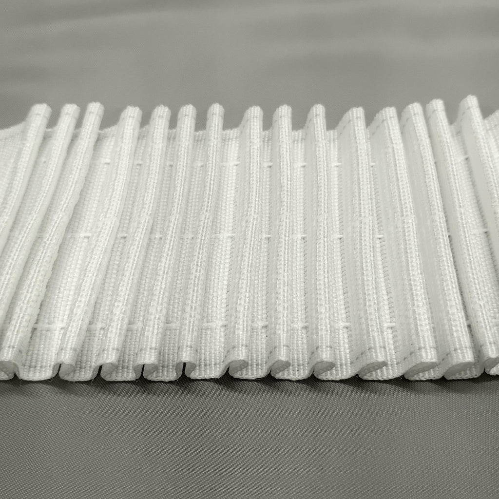 the pleats on 3 inch hook compatible curtain tape