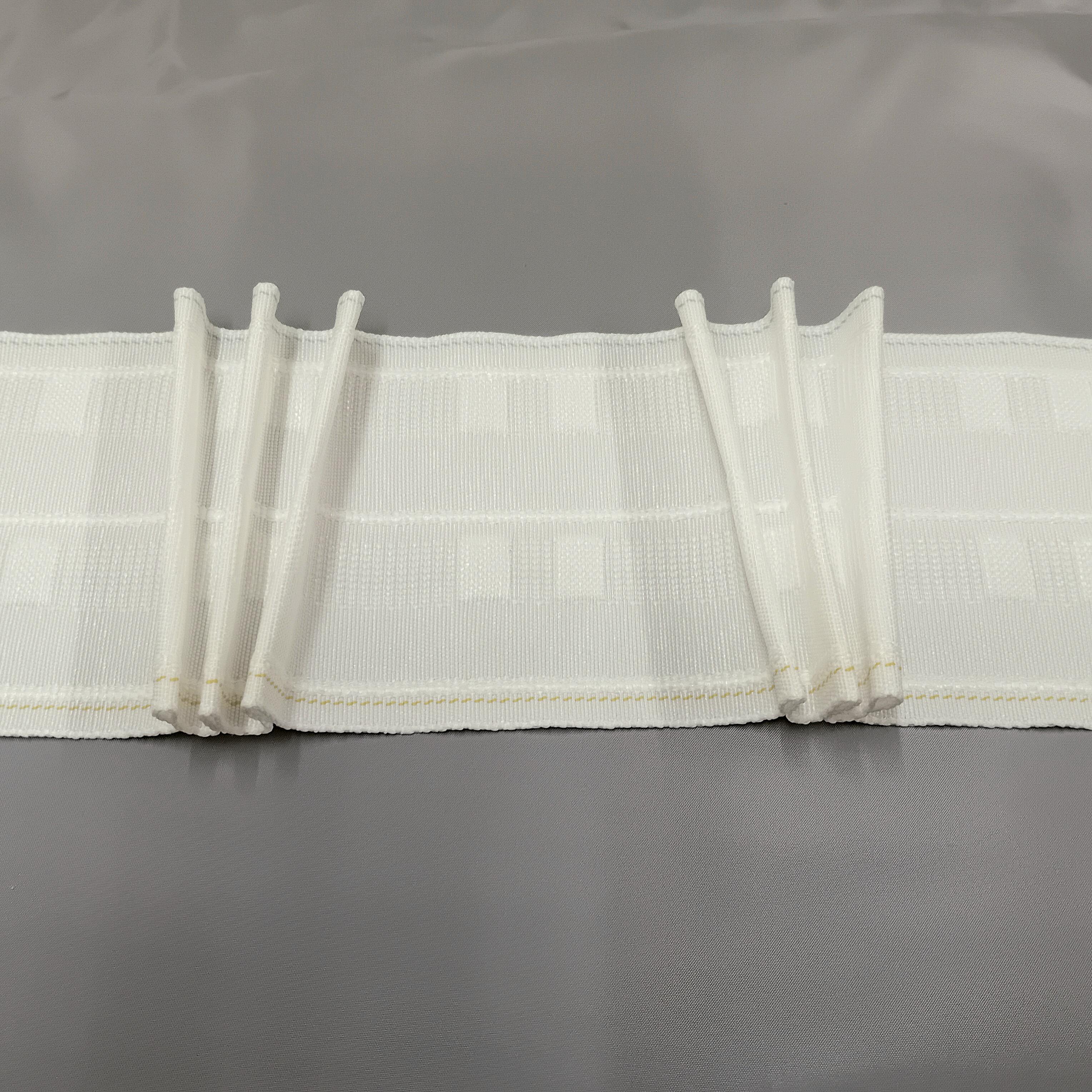 the pleats of 4 inch pinch pleat curtain tape