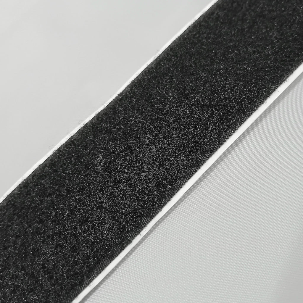 50mm loop tape in black with adhesive