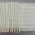 Close up of 6 inch pencil pleat curtain tape