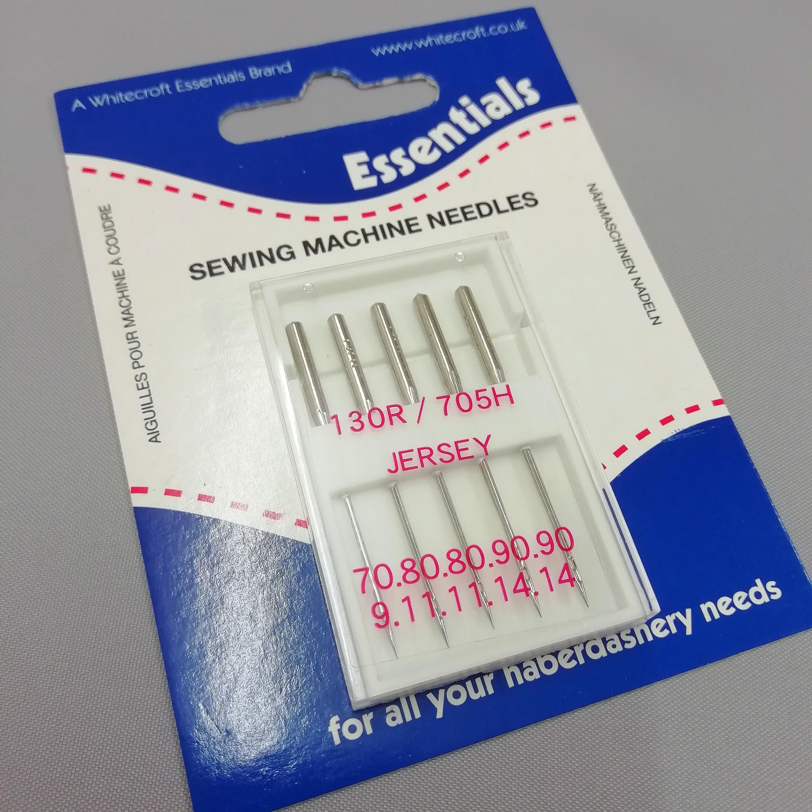 A pack of ballpoint machine needles for jersey and knit materials