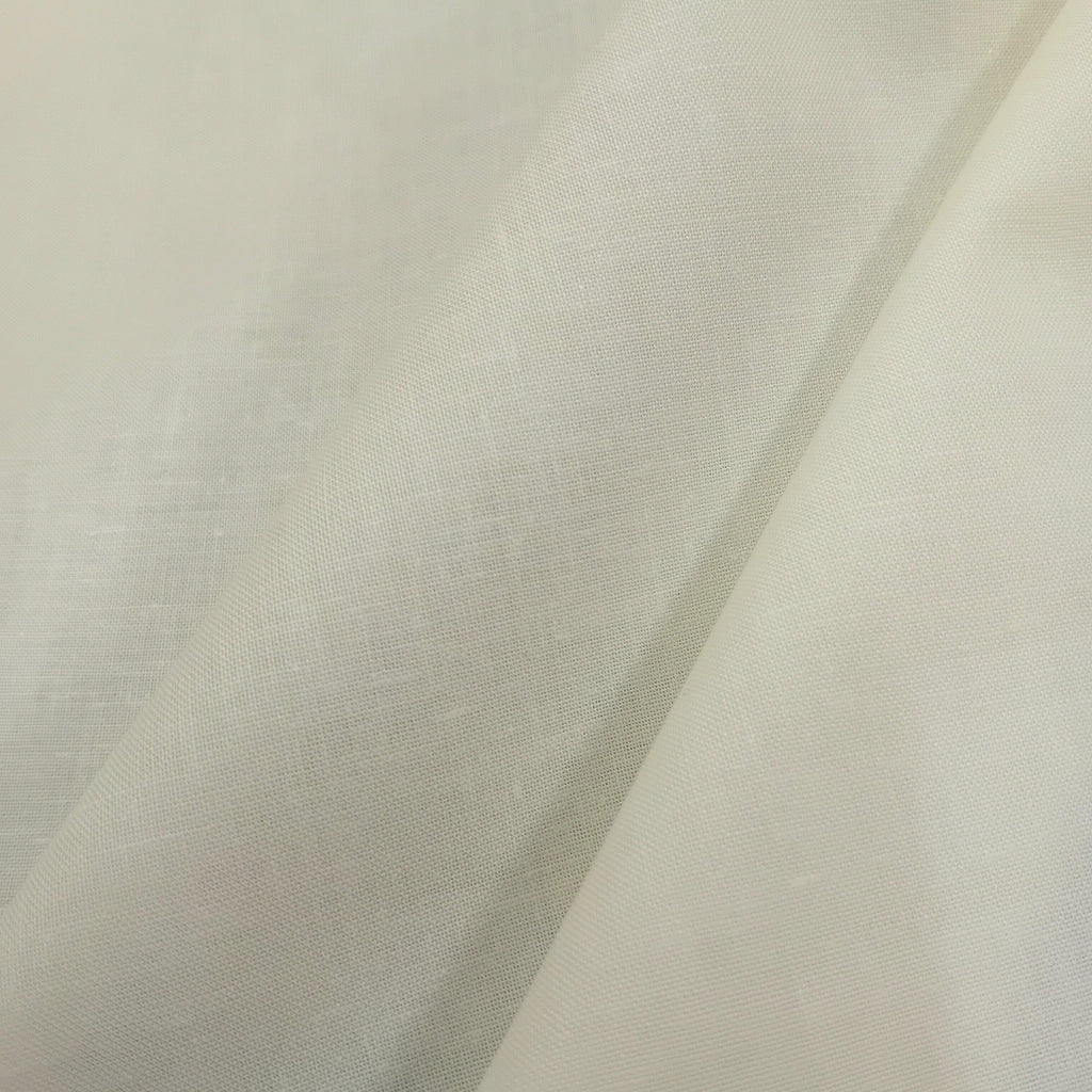 poly cotton curtain lining in ivory