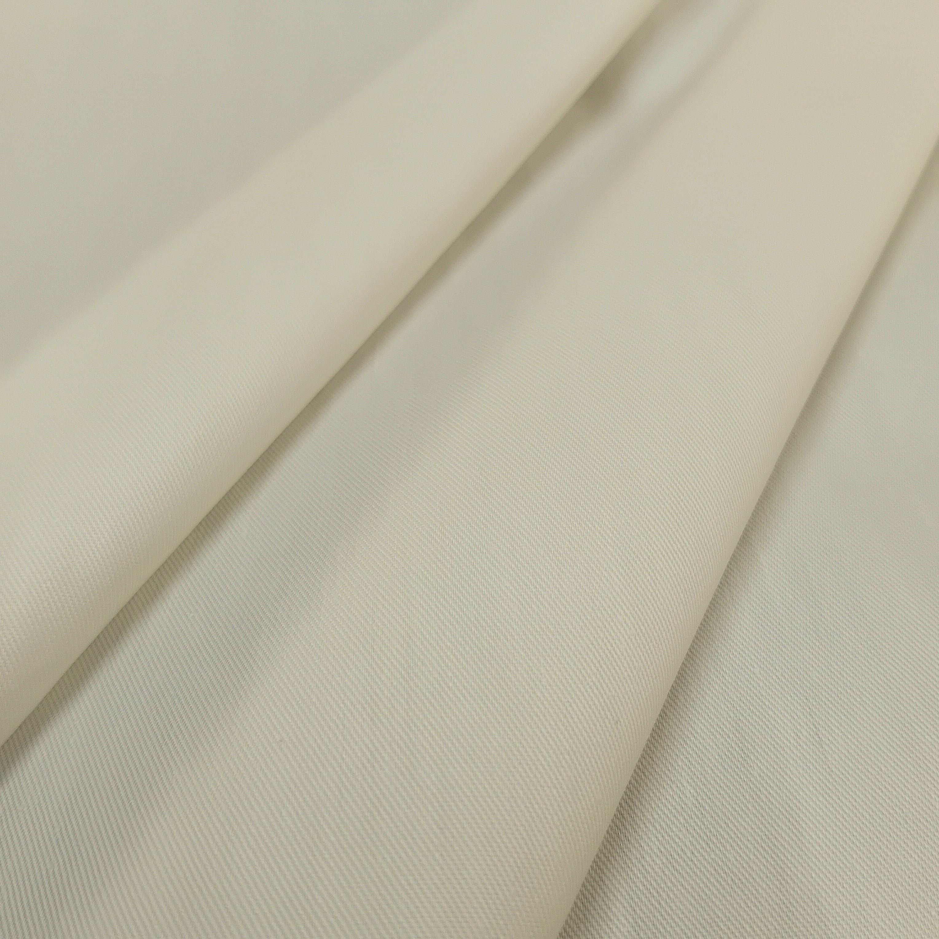 A close up of poly cotton curtain lining