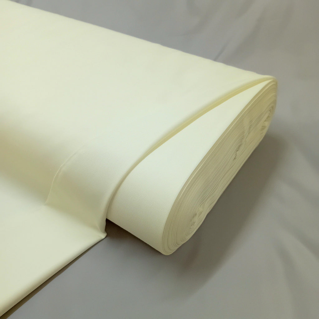A roll of poly cotton curtain lining