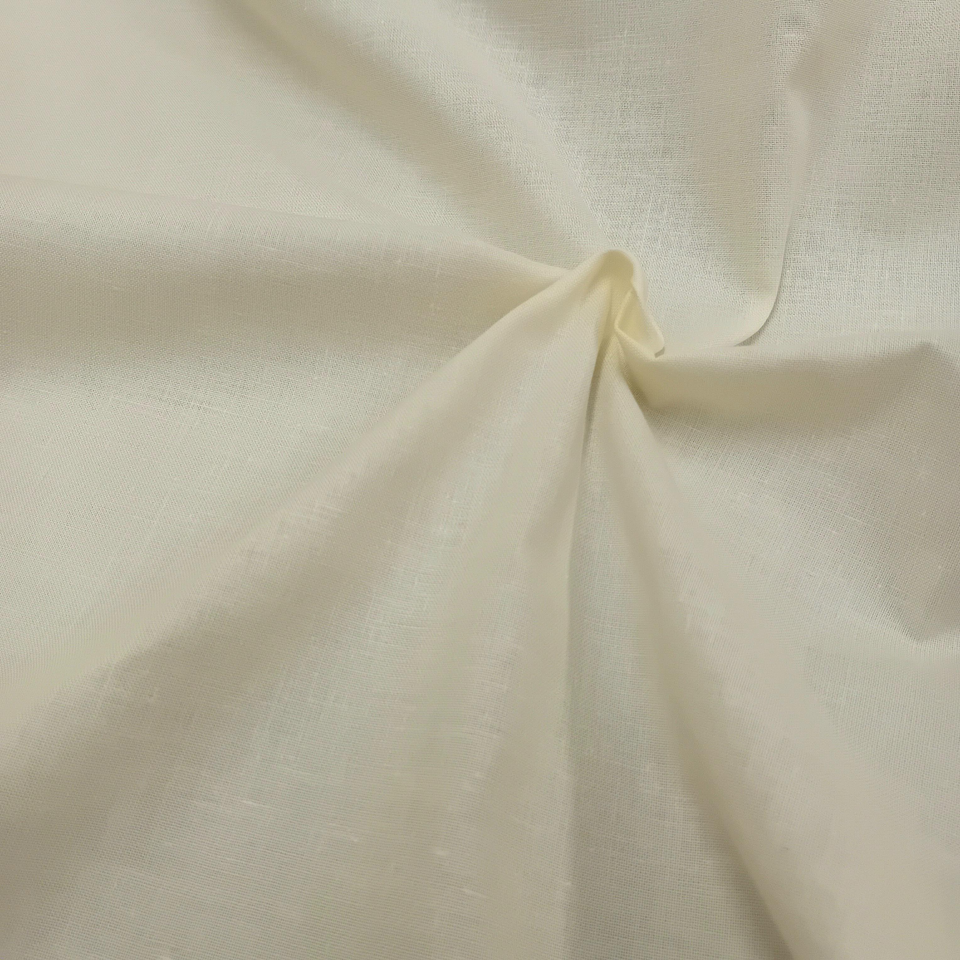 ivory poly cotton curtain lining