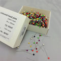 nickel plated straight sewing pins with plastic heads