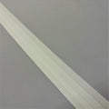 A close up of white roman blind tape