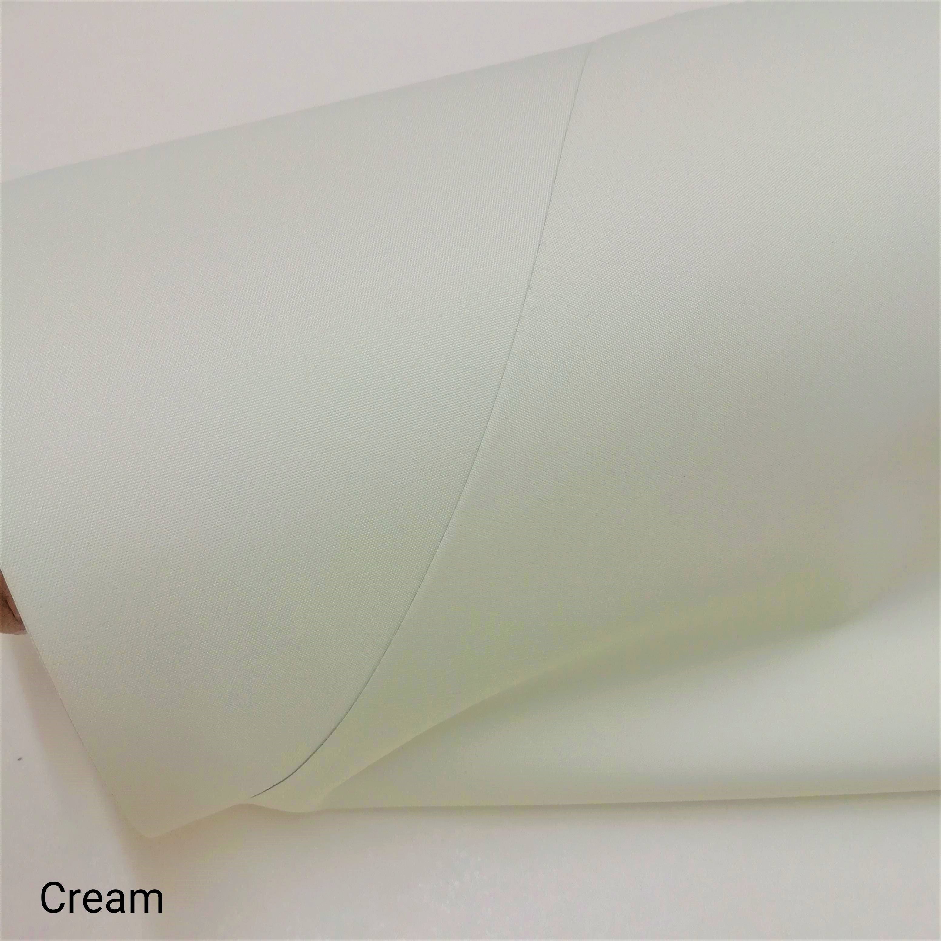 Cream Supersoft blackout lining on a roll 