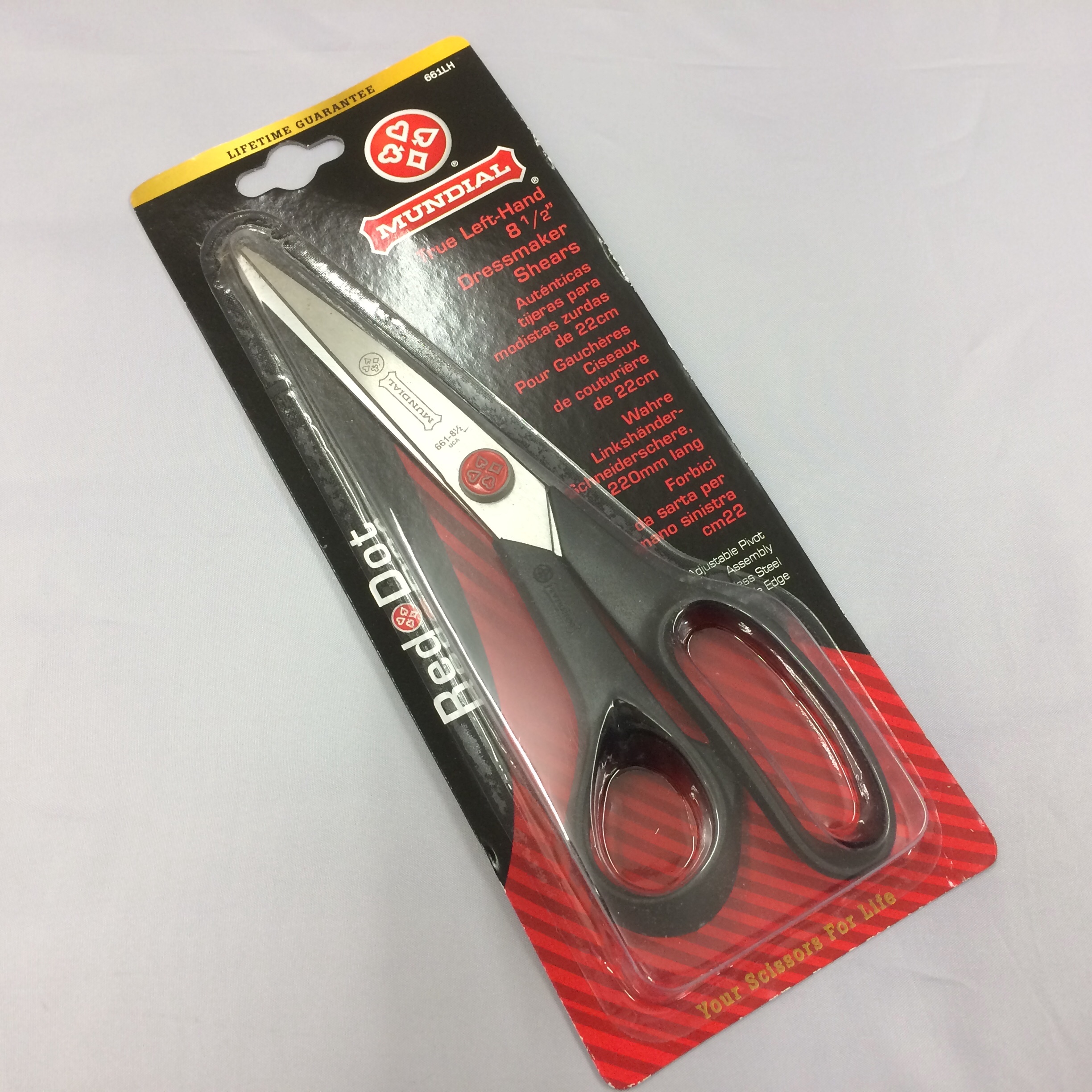 mundial left handed scissors